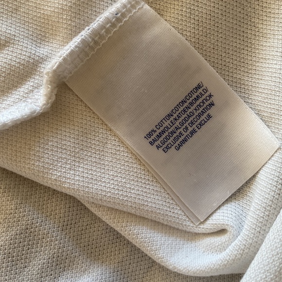 Ralph Lauren Teens Polo Shirt White AU14-16 Cotton Pre Owned GC - Picture 8 of 11